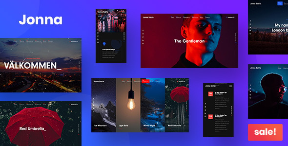 Jonna - Personal / Resume / Portfolio Website Template Jonna - Personal / Resume / Portfolio Website Template