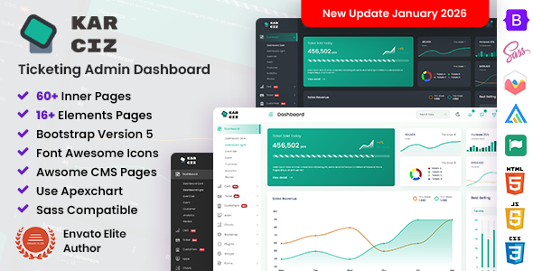 Karciz - Event Ticketing Bootstrap Admin Template Karciz - Event Ticketing Bootstrap Admin Template
