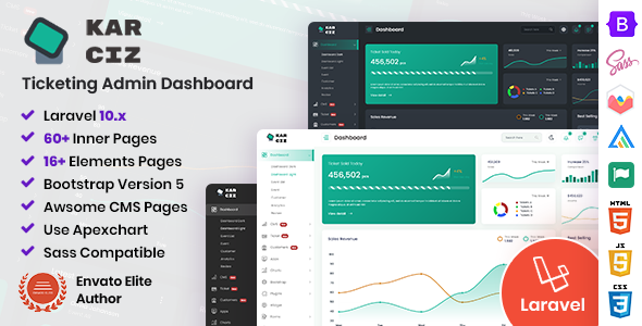 Karciz - Event Ticketing Laravel Admin Dashboard + Bootstrap Files Karciz - Event Ticketing Laravel Admin Dashboard + Bootstrap Files