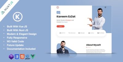 Karmen - Vue Portfolio Template