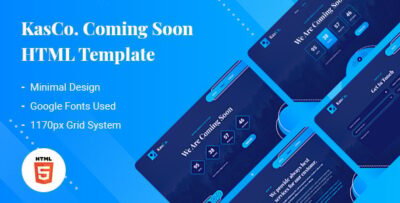KasCo - Creative Coming Soon HTML5 Template