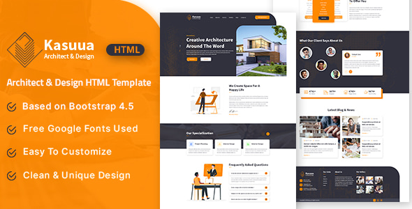 Kasuua - Architect & Design HTML Template Kasuua - Architect & Design HTML Template