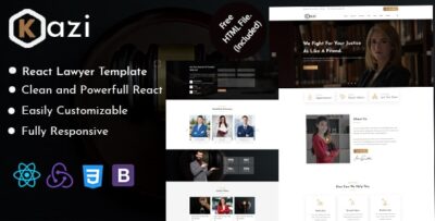 Kazi - Lawyers Attorneys and Law Firm React Template