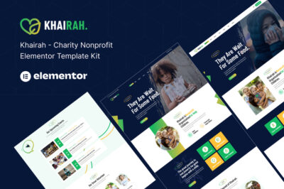 Khairah - NonProfit Charity Elementor Template Kit