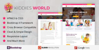 kiddies World - Responsive HTML Template