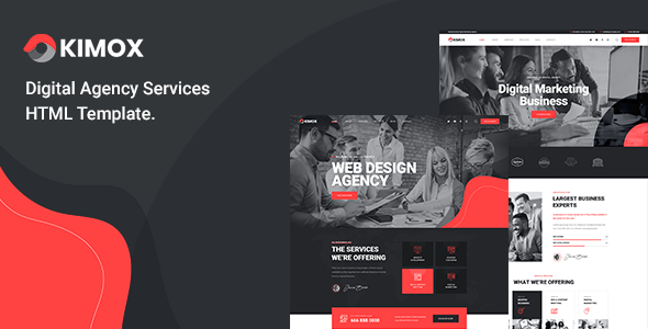 Kimox - Digital Agency Services HTML5 Template Kimox - Digital Agency Services HTML5 Template