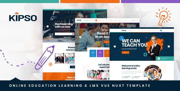 Kipso - Vue Nuxt Online Education Learning & LMS Template Kipso - Vue Nuxt Online Education Learning & LMS Template