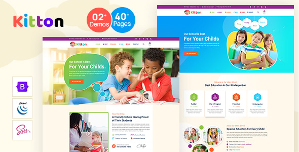 Kitton - Kids Kindergarten And Pre-School HTML Template Kitton - Kids Kindergarten And Pre-School HTML Template