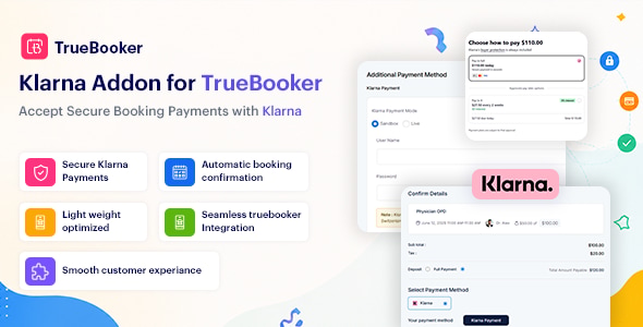 Klarna Payment Integration With TrueBooker Klarna Payment Integration With TrueBooker