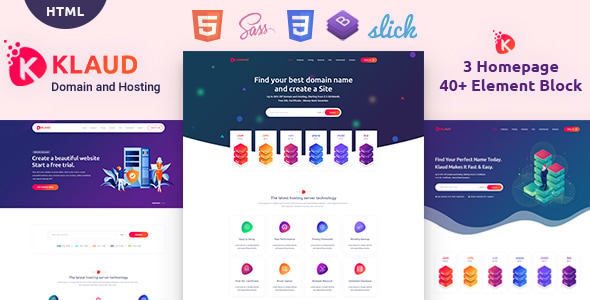 Klaud - Web Domain & Hosting HTML Template Klaud - Web Domain & Hosting HTML Template