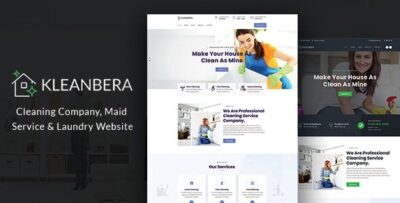 Kleanbera -  Cleaning and Maid Services Responsive Website