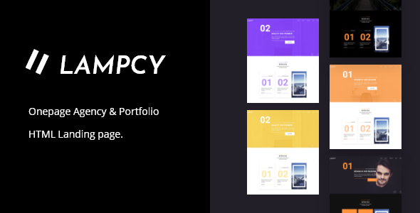 Lampcy - Onepage Agency Portfolio Template Lampcy - Onepage Agency Portfolio Template