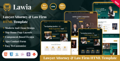 Lawia - Lawyer & Attorney HTML Template