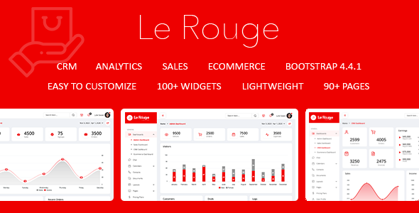 Le Rouge - Responsive Admin Dashboard Template Le Rouge - Responsive Admin Dashboard Template