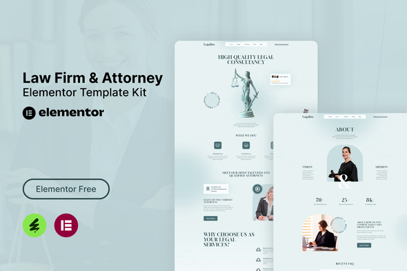 Legalize - Law Firm & Attorney Elementor Template Kit Legalize - Law Firm & Attorney Elementor Template Kit