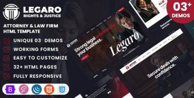 Legaro - Attorney & Law Firm HTML Template