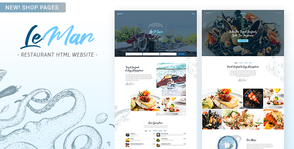 LeMar - Finest Seafood Restaurant HTML Template LeMar - Finest Seafood Restaurant HTML Template