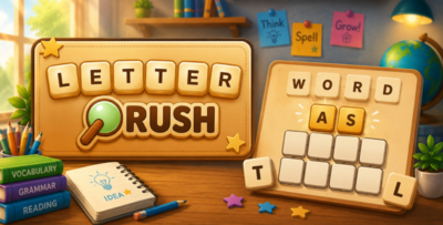 Letter Rush - HTML5 Word Puzzle Game