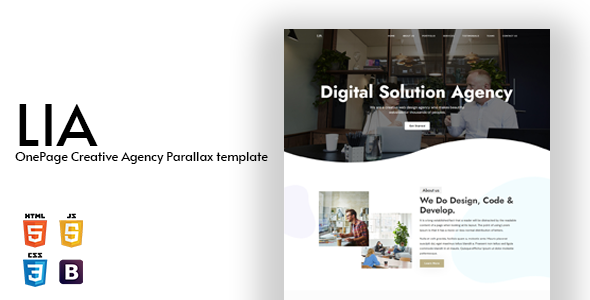 Lia - OnePage Creative Agency Parallax Template Lia - OnePage Creative Agency Parallax Template