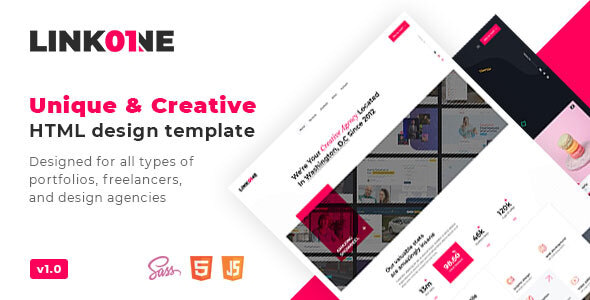 Linkone - Creative agency and portfolio html template Linkone - Creative agency and portfolio html template