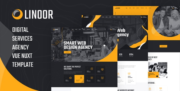 Linoor - Vue Nuxt Digital Agency Services Template Linoor - Vue Nuxt Digital Agency Services Template