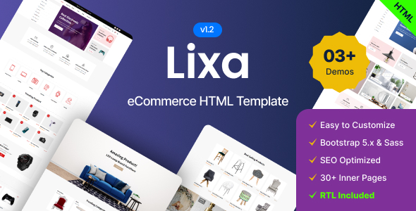 Lixa - eCommerce Shop Bootstrap 5 Template Lixa - eCommerce Shop Bootstrap 5 Template