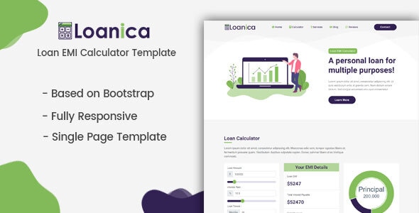 Loanica | Loan EMI Calculator Template Loanica | Loan EMI Calculator Template