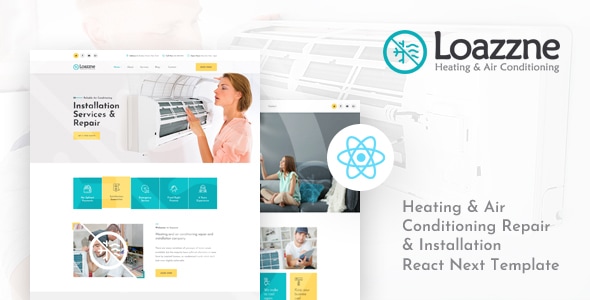 Loazzne - React Next Heating & Air Conditioning Services Template Loazzne - React Next Heating & Air Conditioning Services Template