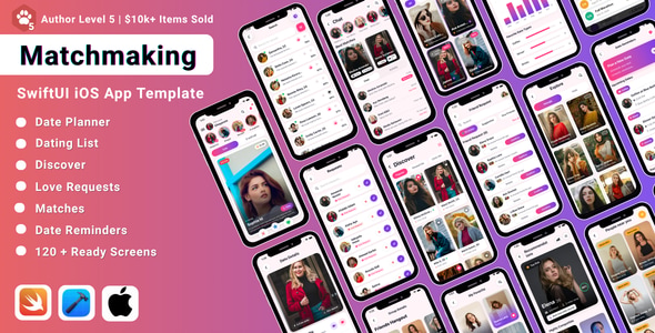 LoveLink | Matchmaking and Dating SwiftUI iOS App Template LoveLink | Matchmaking and Dating SwiftUI iOS App Template