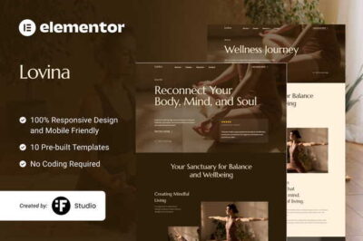 Lovina - Yoga Studio Service Elementor Template Kit