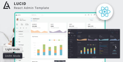 LUCID | ReactJs + Bootstrap Admin Dashboard Template