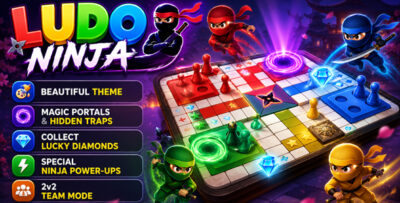 Ludo Ninja - Mobile Board Game Template for Android Studio