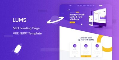 Lums - Vue Nuxt SEO Landing Page Template