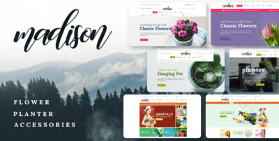 Madison - Flowers, Plant, Beauty, Gardening tools, Food store, Nursery Shopify Theme