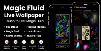 Magic Live Fluid Wallpaper with AdMob Facebook Ads Android