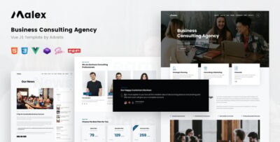 Malex - Business Consulting Agency Vue JS Template