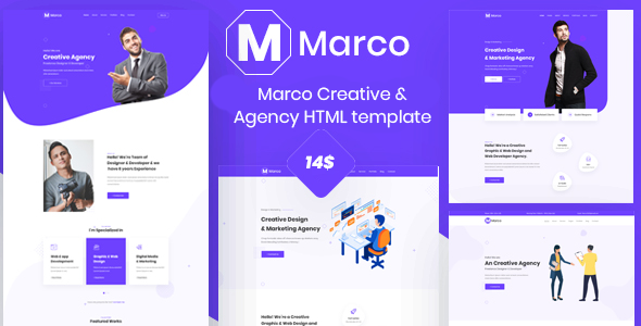 Marco - Creative & digital Agency Html Template Marco - Creative & digital Agency Html Template