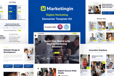 Marketingin - Digital Marketing Agencies Elementor Pro Template Kit