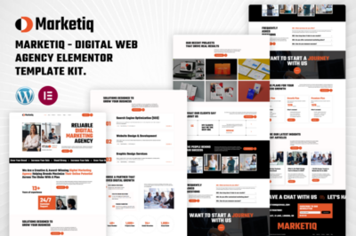 Marketiq - Digital Web Agency Elementor Template Kit