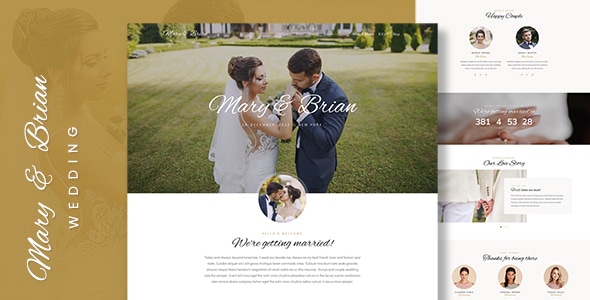 Mary & Brian - Wedding Template Mary & Brian - Wedding Template
