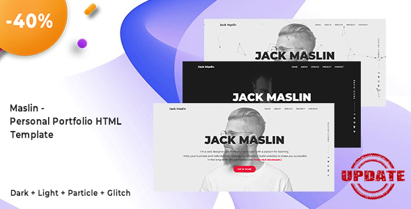 Maslin - Personal Portfolio HTML Template Maslin - Personal Portfolio HTML Template