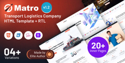 Matro - Transport Logistics Company Bootstrap 5 Template