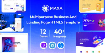 Maxa - SaaS Startup, Digital Agency & IT Solutions HTML5 Template