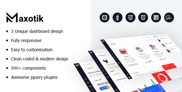 Maxotik - Responsive Admin Dashboard Template Maxotik - Responsive Admin Dashboard Template