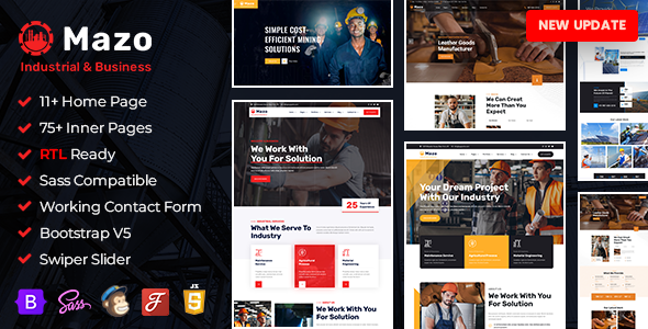 Mazo - Industry & Factory Bootstrap 5 HTML Template + RTL Mazo - Industry & Factory Bootstrap 5 HTML Template + RTL