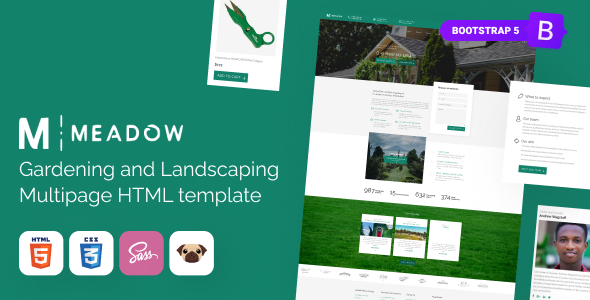 Meadow - Gardening, Lawn Care HTML5 Template Meadow - Gardening, Lawn Care HTML5 Template