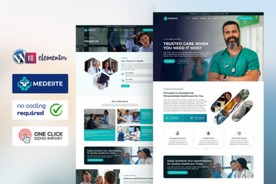 Medelite - Health & Medical Elementor Pro Template Kit