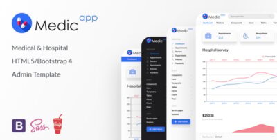 MedicApp - Medical HTML5/Bootstrap 5+ admin template