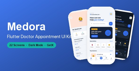 Medora | Flutter Doctor Appointment UI Kit Medora | Flutter Doctor Appointment UI Kit