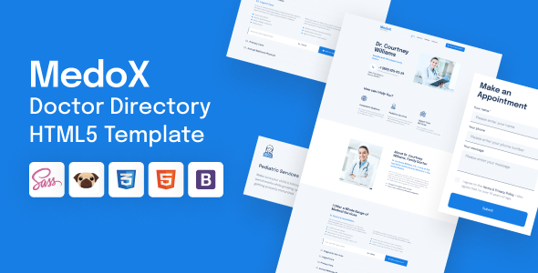 MedoX - Doctor Directory HTML5 Template MedoX - Doctor Directory HTML5 Template